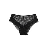 Women Sexy Lace Cutout Panty With Rhinestone Crisscross Straps
