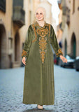 Elegant women's winter abaya