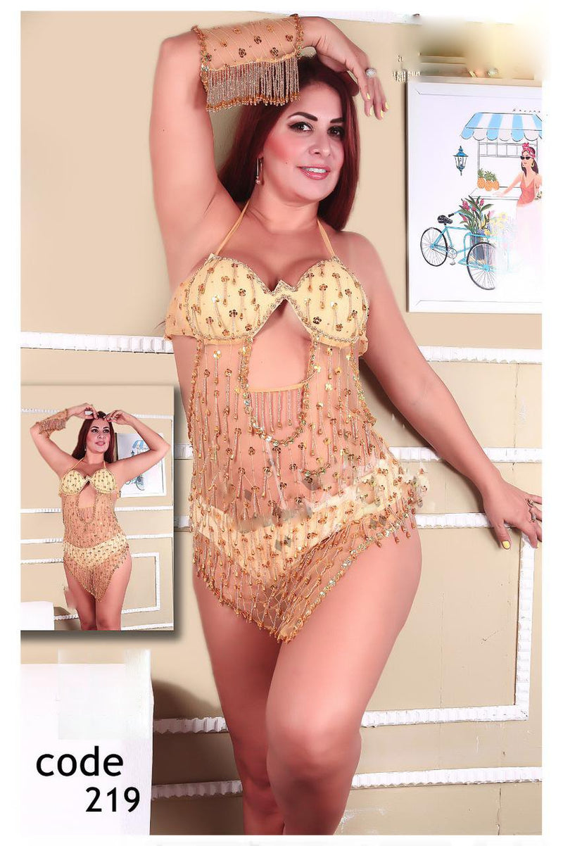 Desert jewel dance suit