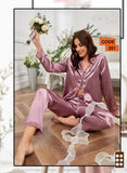 Women's satin pajamas