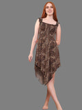 Women's short dress with seven