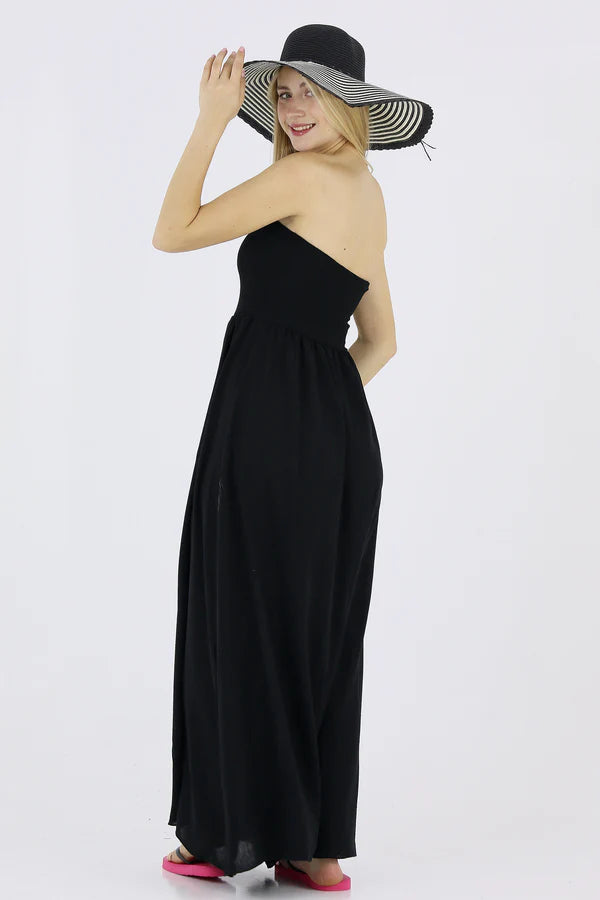 Midnight Breeze Maxi Dress