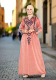 Elegant women's winter abaya