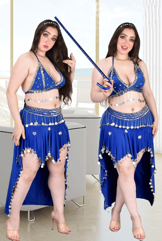Jewel blue dance suit