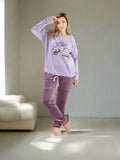 Elegant women's winter pajamas