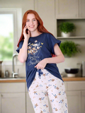 Women's summer floral pajamas