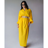 Yellow oversized dress