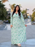 Women's floral abaya