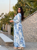 Women's floral abaya