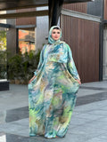 Women's basdal made of wooded satin