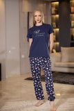 Floral women's summer pajamas