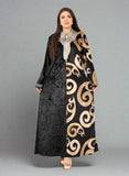 Women's winter abaya made of French velvet material