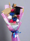 Artificial flower bouquet for graduation