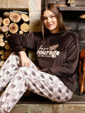 Women's winter two-piece pajamas