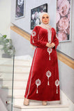 Elegant women's winter abaya