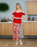 Red women's pajamas