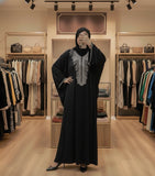 Women's free size winter abaya
