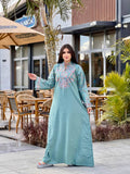 Women's floral summer abaya