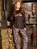 Women's winter two-piece pajamas