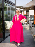 Women's summer floral abaya