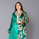 Women's winter abaya made of French velvet material