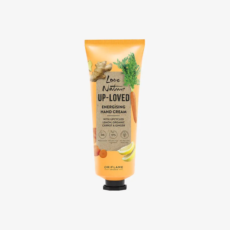 Organic Lemon, Carrot & Ginger Revitalizing Hand Cream by Loved Up Love Nature