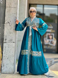 Women's summer floral abaya