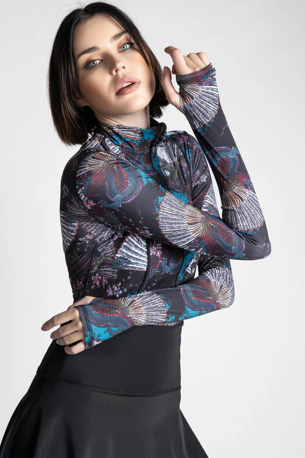 DRAGON FIRE - A PREMIUM BURKINI HIGH QUALTY 4 PACK FULL BODY BURKINI ONE PIECE SWIMSUIT WITH BEACH SKIRT AND PANTS AND SWIM CAP