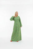 Women's abaya, embroidered with linen material