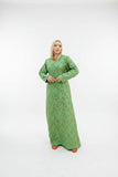 Women's abaya, embroidered with linen material