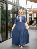 Women's summer floral abaya