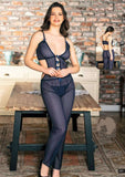 Babydoll blue elegant jumpsuit