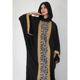 Loose high neck embroidered kaftan