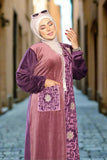 Women's velvet abaya