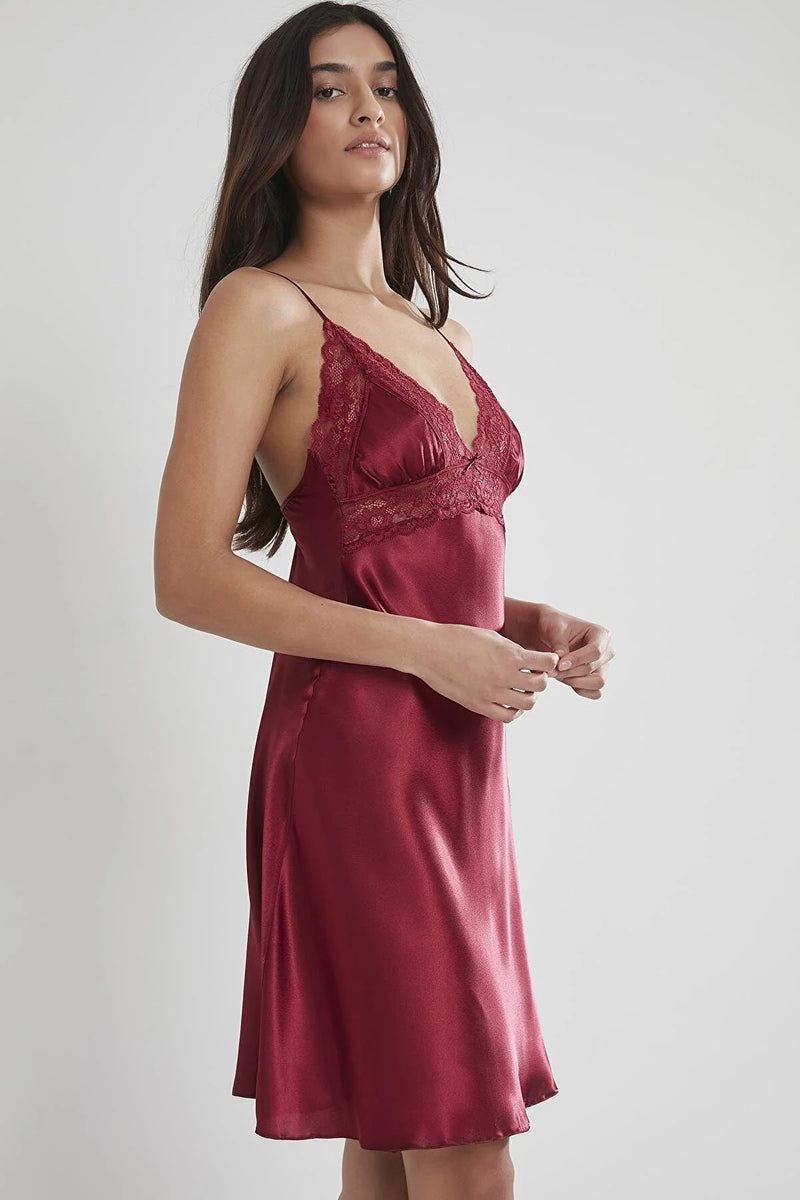 Pierre Cardin Women’s Satin Lace Nightgown