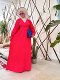 Plain women's abaya