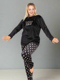 Elegant women's winter pajamas