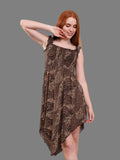 Women's short dress with seven