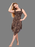 Women's short dress with seven
