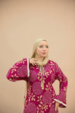 Women's floral abaya