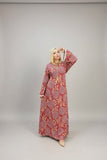 Women's floral abaya