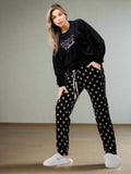 Elegant women's winter pajamas