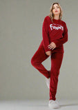 Women's pajamas, 3 pieces, T-shirt + pants + short robe