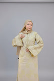 Women's abaya, embroidered with linen material