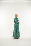 Women's floral abaya