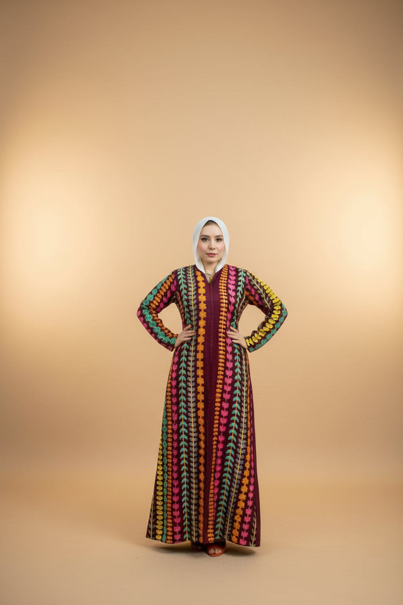 Women's abaya, material: crystal cotton