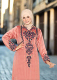 Elegant women's winter abaya