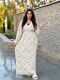 Women's floral abaya