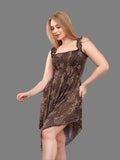 Women's short dress with seven