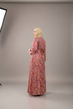 Women's floral abaya